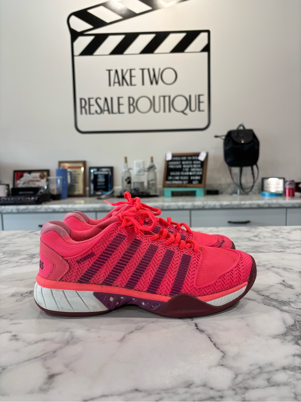 K-Swiss Women's Pink Athletic Sneakers - Hot Pink women’s size 8.5